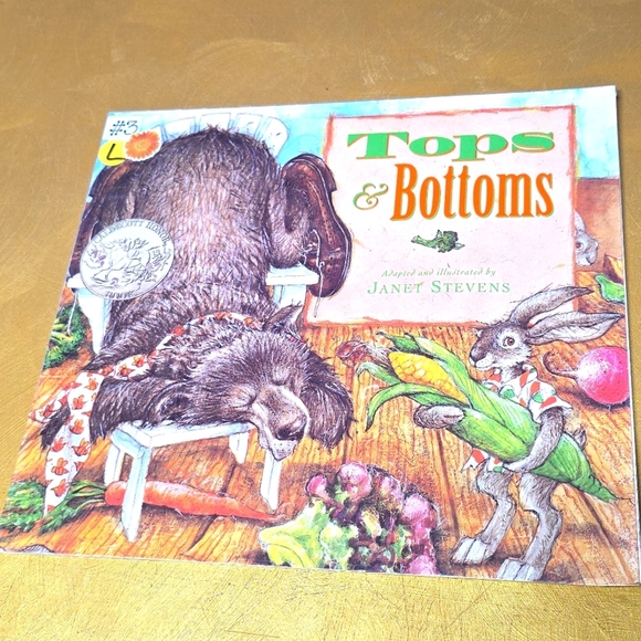 TOPS & BOTTOMS Janet Stevens PAPERBACK - Picture 1 of 4